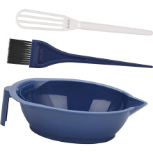 Hair Dyes Tools Hair Tinting Bowl,Brush,Hair Color Mixer Hair Dyes Coloring Kit Black