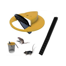 Mouse Trap, Mouse Trap with Bucket Lid, Foldable Mouse Trap with Automatic Lid, with Tilt, Automatic Reset
