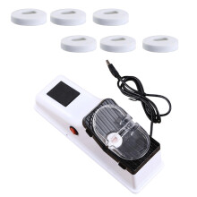 Lightweight ABS Construction Double Sided Blade Sharpener-White