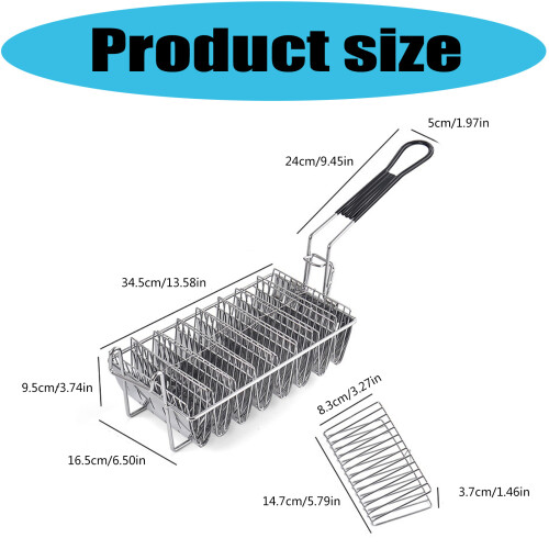 Innovative V Shape Fry Basket Former Nonrust Steel Construction 2