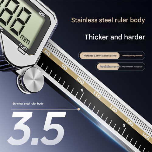 Ergonomic Digital Caliper 150mm LCD Display Rechargeable Battery 1