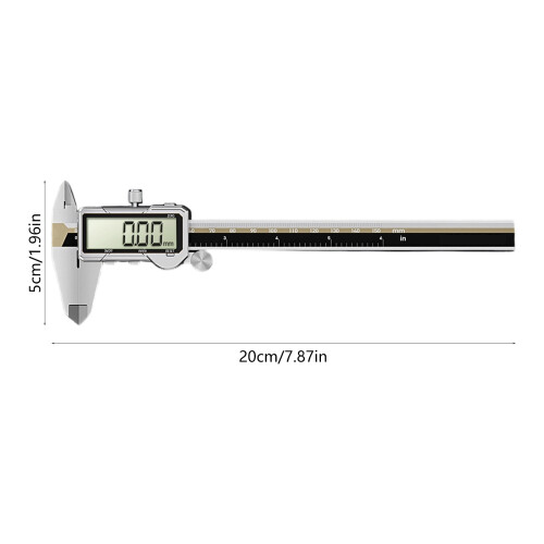 Ergonomic Digital Caliper 150mm LCD Display Rechargeable Battery 2
