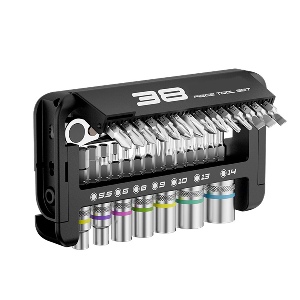 38 In 1 Comprehensive Socket Wrench Set Featuring Magnetic 7696000915890