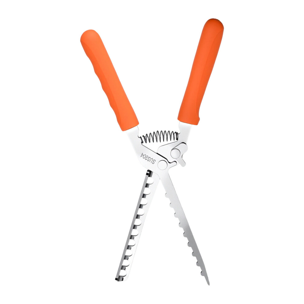 Ergonomic Grip Nonrust Steel Rib Membrane Removal-Orange1