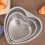 2Pieces 6/8/10Inch Heart Cake Baking Pan Solid Base-10 inches 6