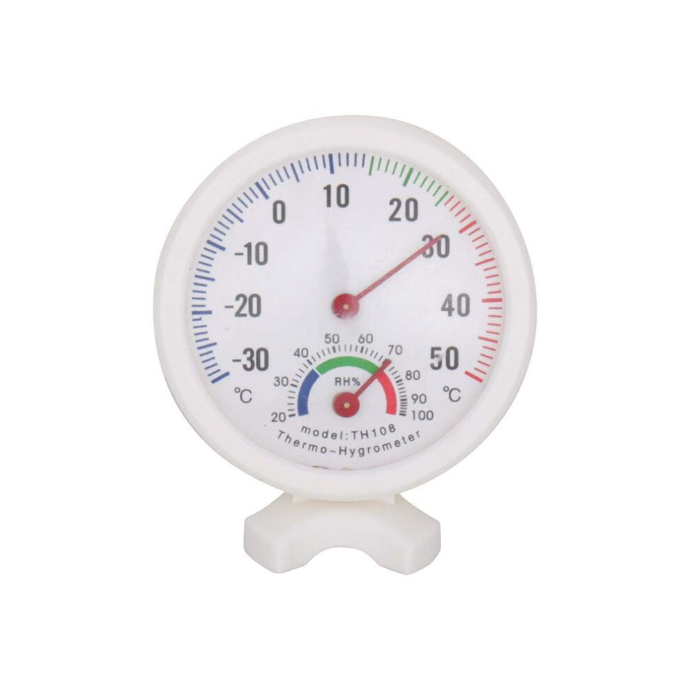 2-in-1 Thermometer and Hygrometer, Analogue Indoor Temperature Humidity Meter for Your Healthy Indoor Climate, Diameter 7.5 cm