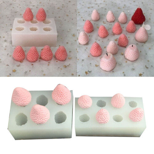 Silicone Mold for Strawberry Chocolate Making Baking Supplies-2 2