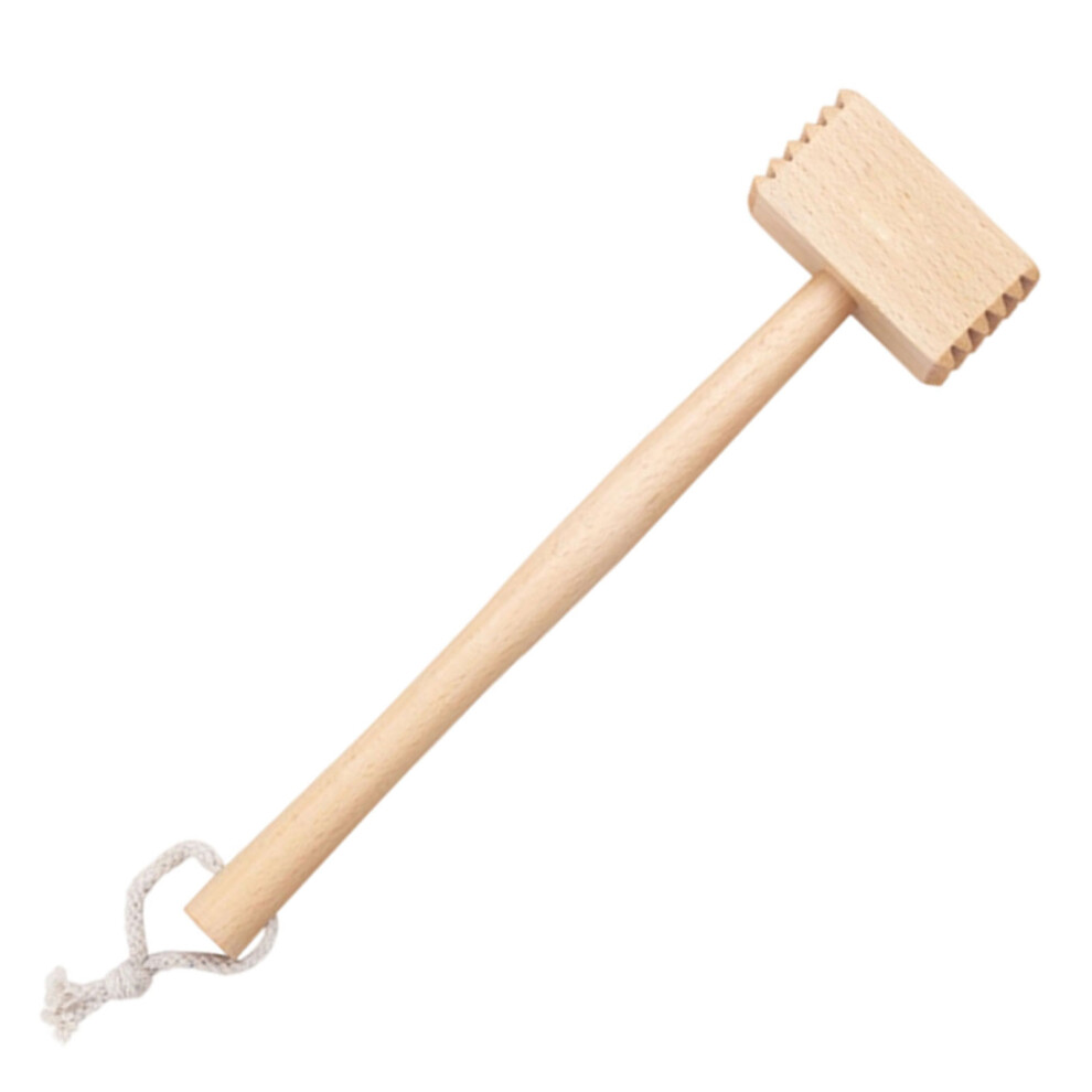 Safe And Natural Wood Meat Mallets Duals Face For Tenderizing 7696000920917