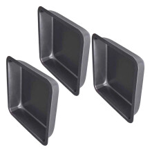 Pack of 3 Versatile Baking Sheet Square-6 inches Black model