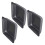 Pack of 3 Versatile Baking Sheet Square-6 inches Black model 1