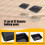 Pack of 3 Versatile Baking Sheet Square-6 inches Black model 5