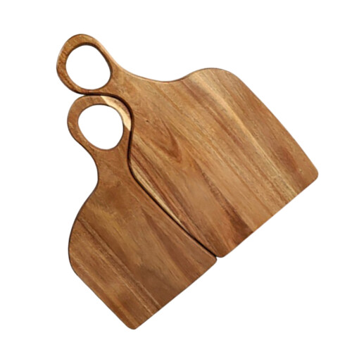 Artistic Handcrafted Wood Board Set with Couple Shape Kitchen-1