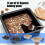 Pack of 3 Versatile Baking Sheet Square-6 inches Black model 6