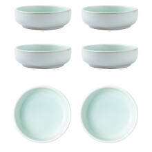 Pack of 6 Small Appetizer Dishes Plate Perfect for-Wanqing