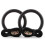 Gym Rings with ABS Straps Diameter 23 cm Black 1