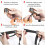 Gym Rings with ABS Straps Diameter 23 cm Black 5