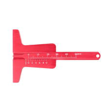 Tire Treads Depth Gauge with Clear Scale Ensuring Precise-Red