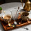 6Pcs Star Shape Coffee Spoon Long Handle Stirring-red patina 7