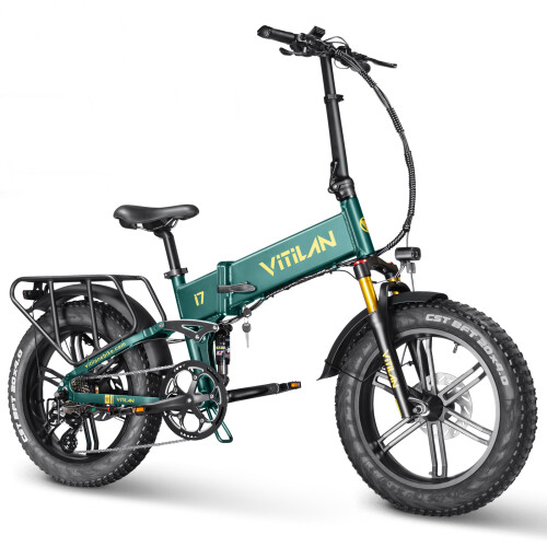 VITILAN i7Pro3.0 EBike 20Ah,Full Suspension-green