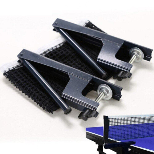 Professional Table Tennis Net Post Clamp Stand Set Pong Spring Clamp Net Rack Universal Compatibility