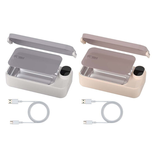 Durability 304 Stainless Steel Heating Lunch Container for-Pink 2