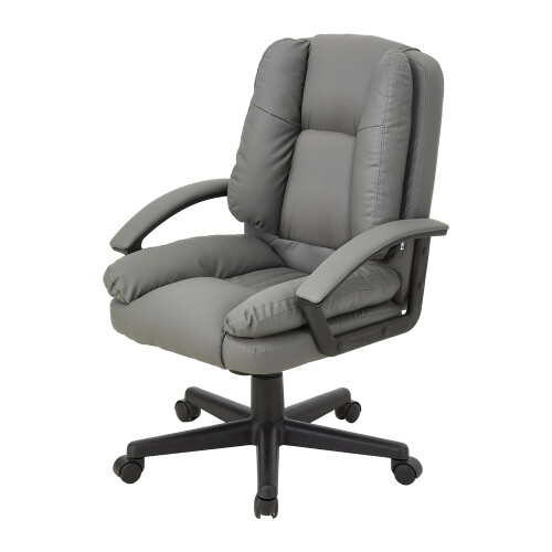 Living And Home Swivel & Height Adjustable Office Chair with High Back, Grey