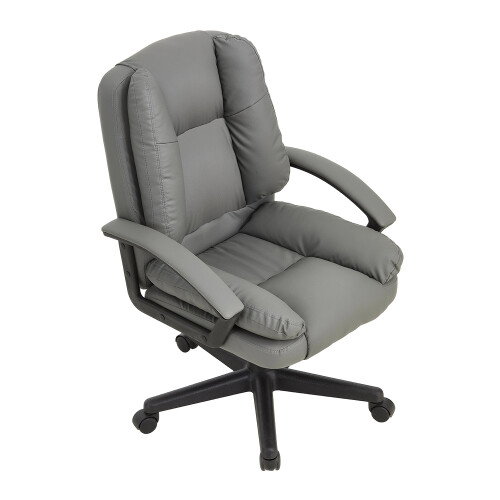 Living And Home Swivel & Height Adjustable Office Chair with High Back, Grey 1