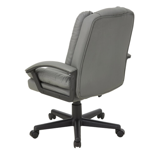 Living And Home Swivel & Height Adjustable Office Chair with High Back, Grey 2