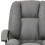 Living And Home Swivel & Height Adjustable Office Chair with High Back, Grey 4