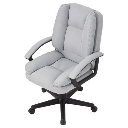 Living And Home Swivel & Height Adjustable Office Chair with High Back, Light Grey