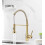 Innovative Design, Brushed Gold Kitchen Faucet with Magnetic Docking Pull Down Sprayer, Dual-Function Sprayhead for Customizable Cleaning, Reflex Syst 1