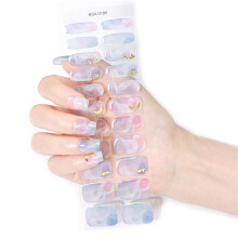 Gel-Nagelaufkleber, französische Gel-Nagelfolien,-85-Stil