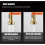 Innovative Design, Brushed Gold Kitchen Faucet with Magnetic Docking Pull Down Sprayer, Dual-Function Sprayhead for Customizable Cleaning, Reflex Syst 3