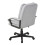 Living And Home Swivel & Height Adjustable Office Chair with High Back, Light Grey 3