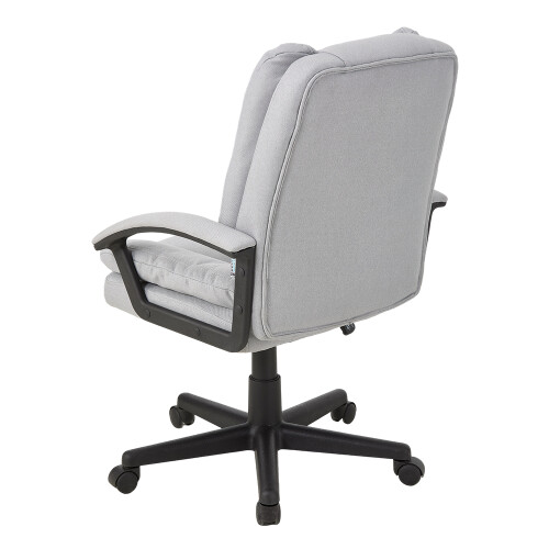 Living And Home Swivel & Height Adjustable Office Chair with High Back, Light Grey 2