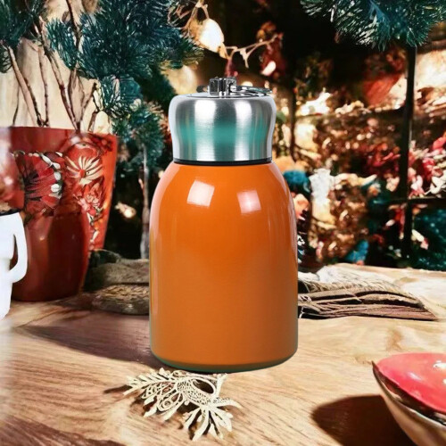 Nonrust Steel Thermal Cup With Long Time Insulation For-Red 1