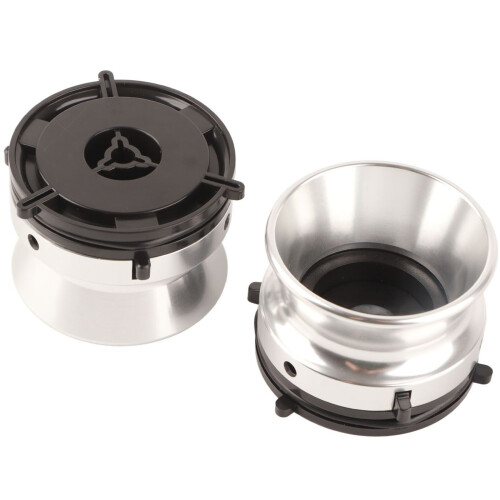 Adaptateurs de bobine NAB en aluminium de 10 pouces,-argent