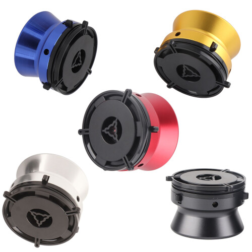 Adaptateurs de bobine NAB en aluminium de 10 pouces,-argent 2