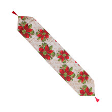 Kersttafelloper voor bruiloft, moderne en minimalistische stijl, duurzaam polyester materiaal met heldere kleuren, kreukt niet en verkleurt niet,
