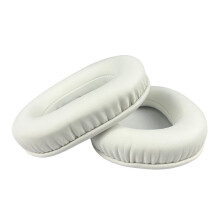 Oreillettes souples, éponges pour écouteurs, housse pour-Blanc