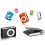 Handfree Metal MP3 Device Memory Expansion Capability-Purple 5