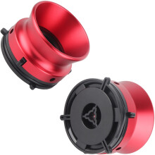 Paire d'adaptateurs de bobine ABS en aluminium haute-rouge