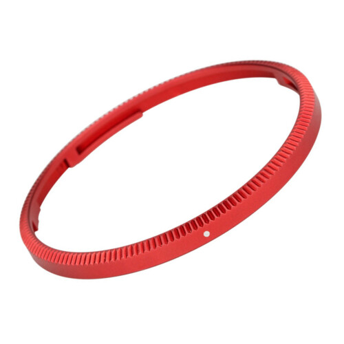Accessoires d'objectif de finition en métal de couleur,-Rouge