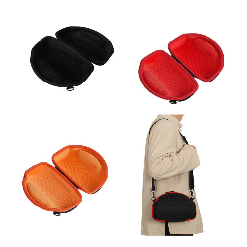 Weatherproof Radio Speaker Case Secure Fastener Close-Red 2