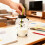 Delicate Leak Proof Glass Straw Cup Cute Bear Shape for-3 1 4