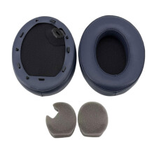 Sheepskin Ear Cushions Earpads for WH-1000XM4 1000XM4-Blue