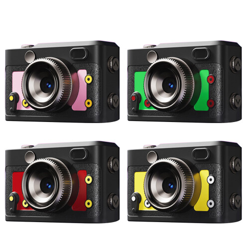 Shockproof Flip Screen Camera 1080P Video-Black and green 2