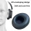 1Pair Ear Pad Replacement Protein Leather Earpads Ear Cushions 6