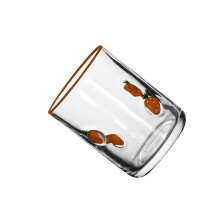 User Friendly Recyclable Glass Drinking Cup-strawberry
