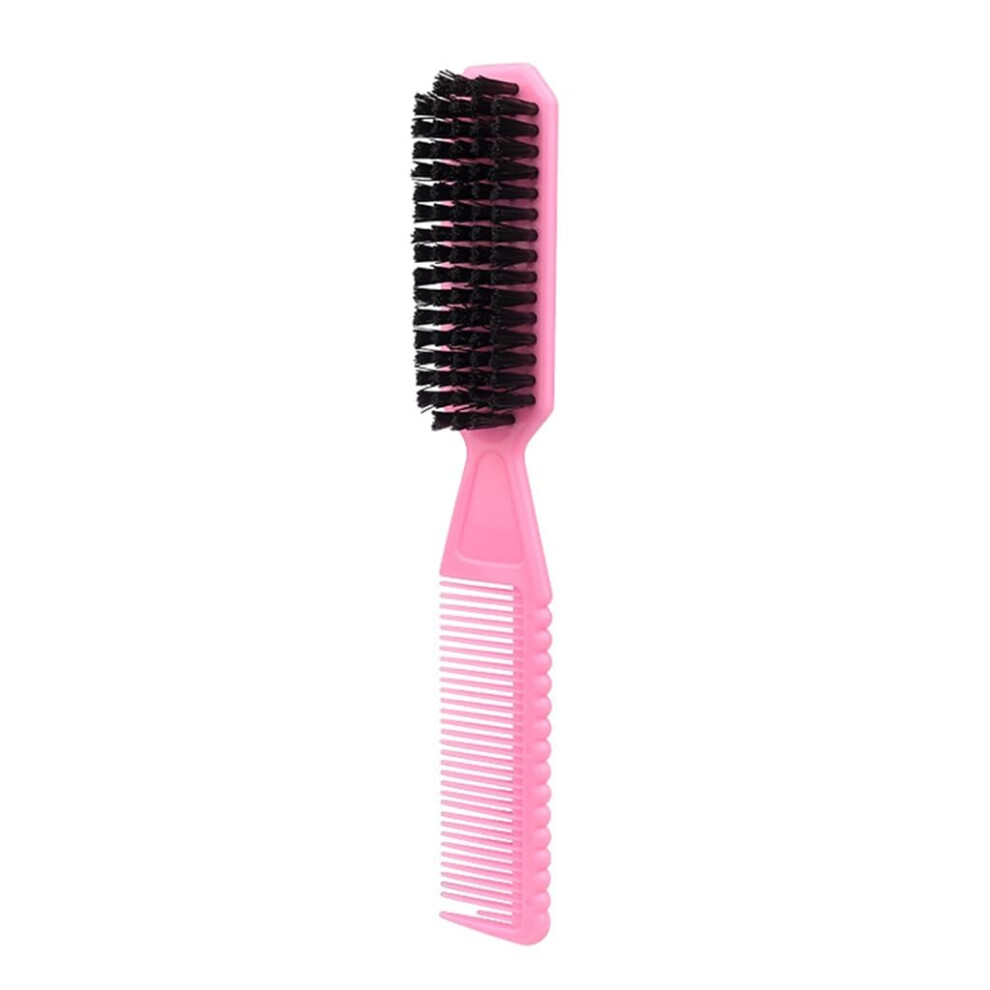 Professional Hair Styling Salon Tools Pink Neck Duster and Soft Hair Cleaning Brush Hairdressing Comb